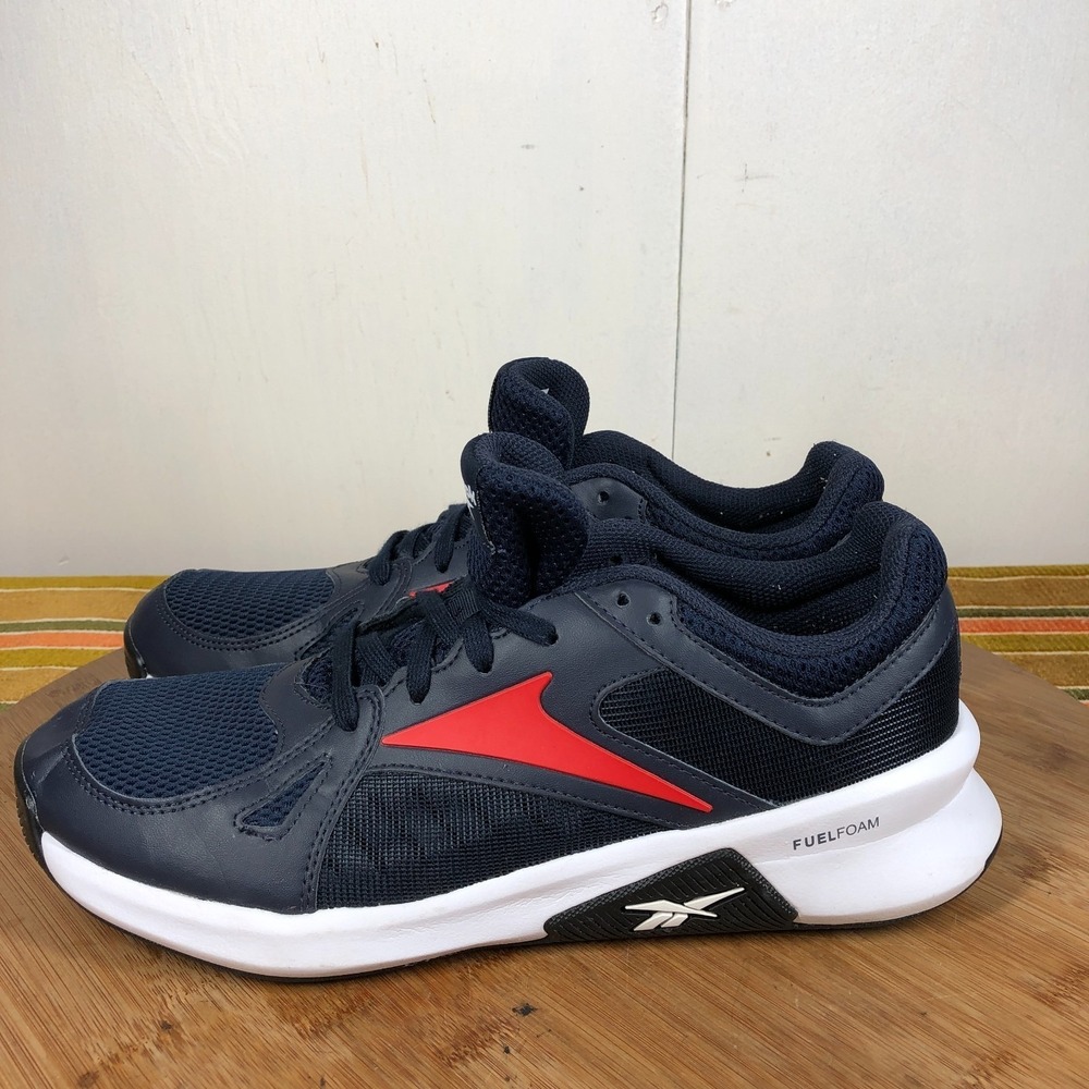 reebok advanced trainer mens size 9 shoes blue red training lifting sneakers
